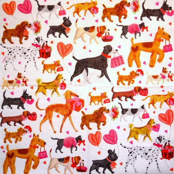 HUN-876 Dogs - 3-ply - Caspari